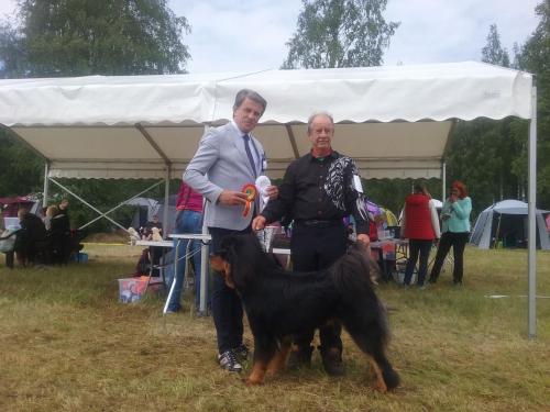 Rahvusvaheline Koertenäitus Pärnu CACIB Show 06.07.2019Kohtunik Refet Hadzic Bosnia HertsegovinaNoorte klassGangriNorbu Om Arya 1 koht , SP, SK,TP,BOB,CACIB 